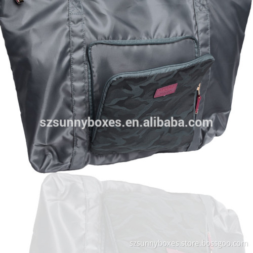 Light weight cheap nylon Travel foldable shopping bag